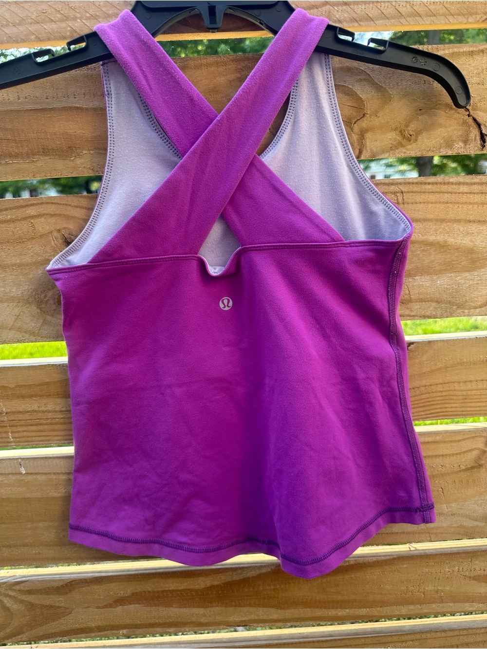 lululemon athletica Purple Cross-Back Tank Top